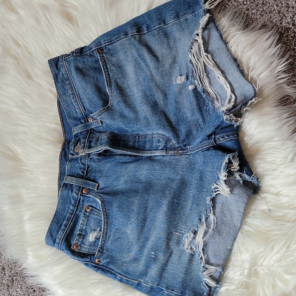 Levi's 501 high waisted shorts